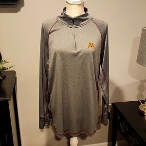 Colostrum own the stands 3/4 zip pullover size XXL gray and maroon PTP 26 in.